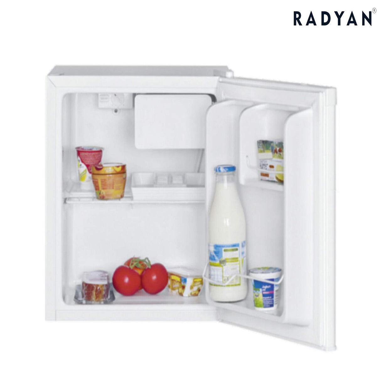 2.5 Cu Ft One Door Mini Fridge Black Compact Energy Star Rated Refrigerator