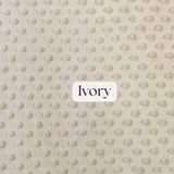 1 Yard Ultra Soft Minky Dot Fleece Plush Fabric 100 Percent Polyester for Crafts 60 Inch Width