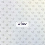 1 Yard Ultra Soft Minky Dot Fleece Plush Fabric 100 Percent Polyester for Crafts 60 Inch Width