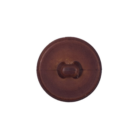 Italian Brown Pebbly Shank-Back Button - 32L/20mm