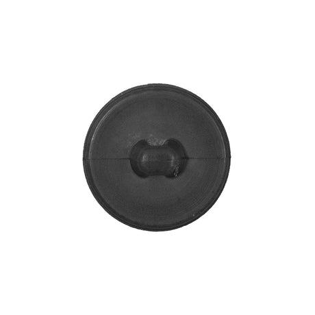 Italian Black Pebbly Shank-Back Button - 32L/20mm