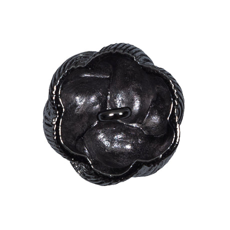 Italian Gunmetal Knot Metal Shank-Back Button - 40L/25.5mm