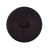 Brown Etched Plastic Shank Back Button - 44L/28mm