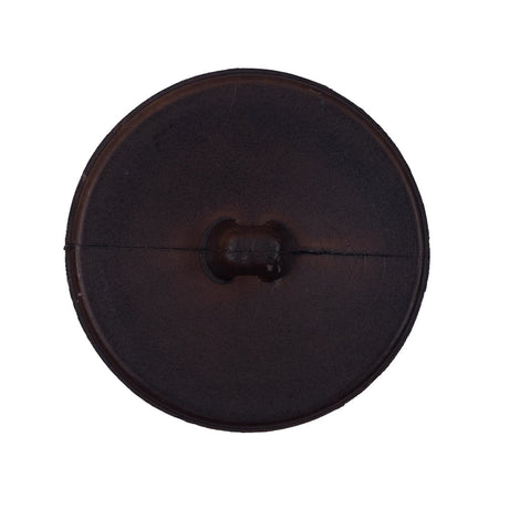 Brown Etched Plastic Shank Back Button - 44L/28mm