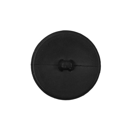 Black Etched Plastic Shank-Back Button - 36L/23mm