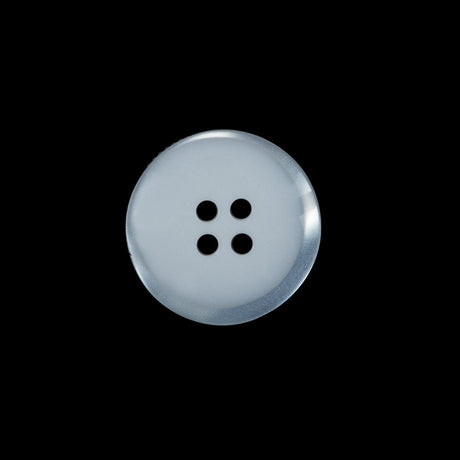 White Iridescent Plastic Button - 32L/20mm