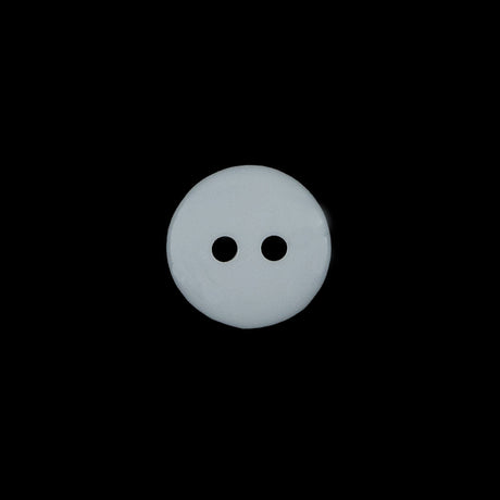 White Iridescent Plastic Button - 20L/12.5mm