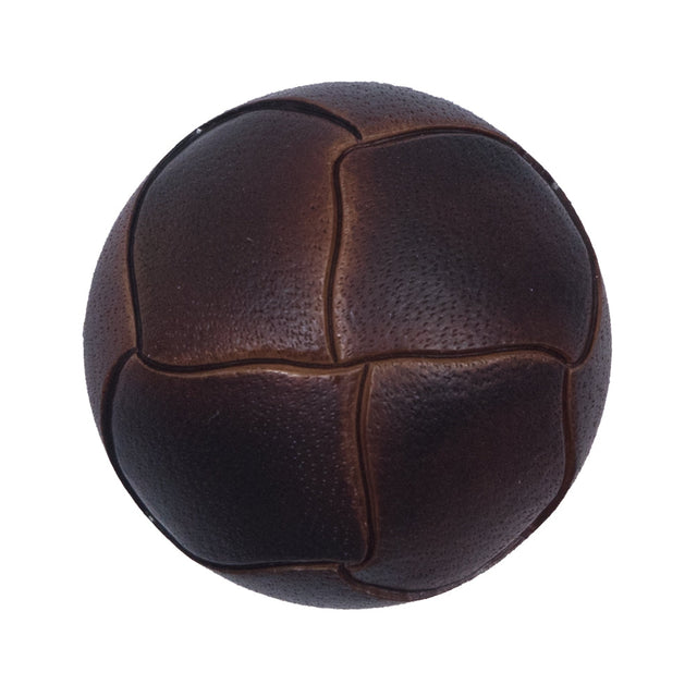 Brown Etched Plastic Shank-Back Button - 50L/32mm