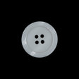 White Iridescent Plastic Button - 36L/23mm