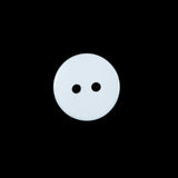 Opaque White 2-Hole Plastic Button - 24L/15mm