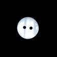 Opaque White 2-Hole Plastic Button - 24L/15mm