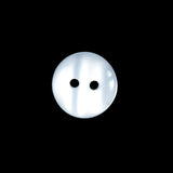 Opaque White 2-Hole Plastic Button - 24L/15mm