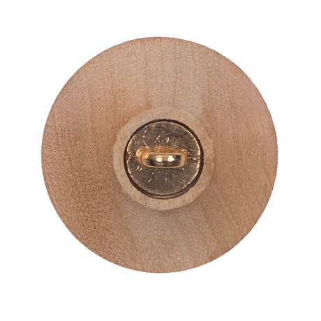 Wood Smock Style Shank Back Button - 45L/29mm