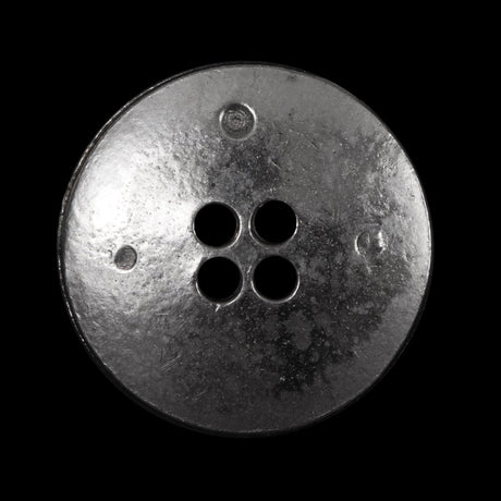 Italian Silver Metal Button - 48L/30.5mm