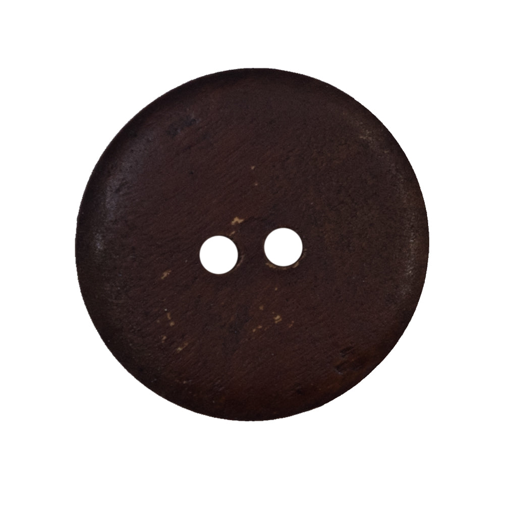 Natural Etched 2-Hole Wood Button - 44L/28mm