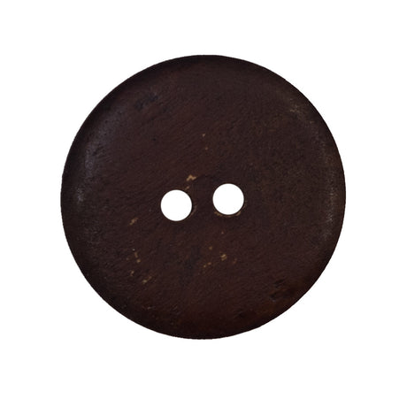Natural Etched 2-Hole Wood Button - 44L/28mm