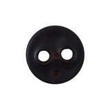 Thick Dark Brown 2-Hole Plastic Button - 32L/20mm