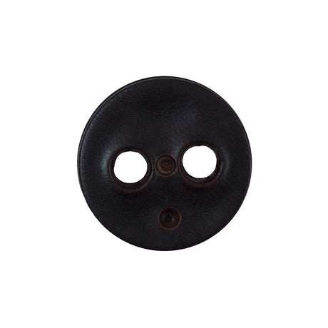 Thick Dark Brown 2-Hole Plastic Button - 32L/20mm