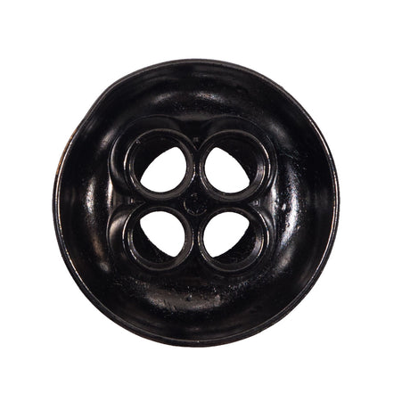 Italian Silver 4-Hole Metal Button - 44L/28mm