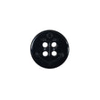 Black Anchor 4-Hole Plastic Button - 24L/15mm
