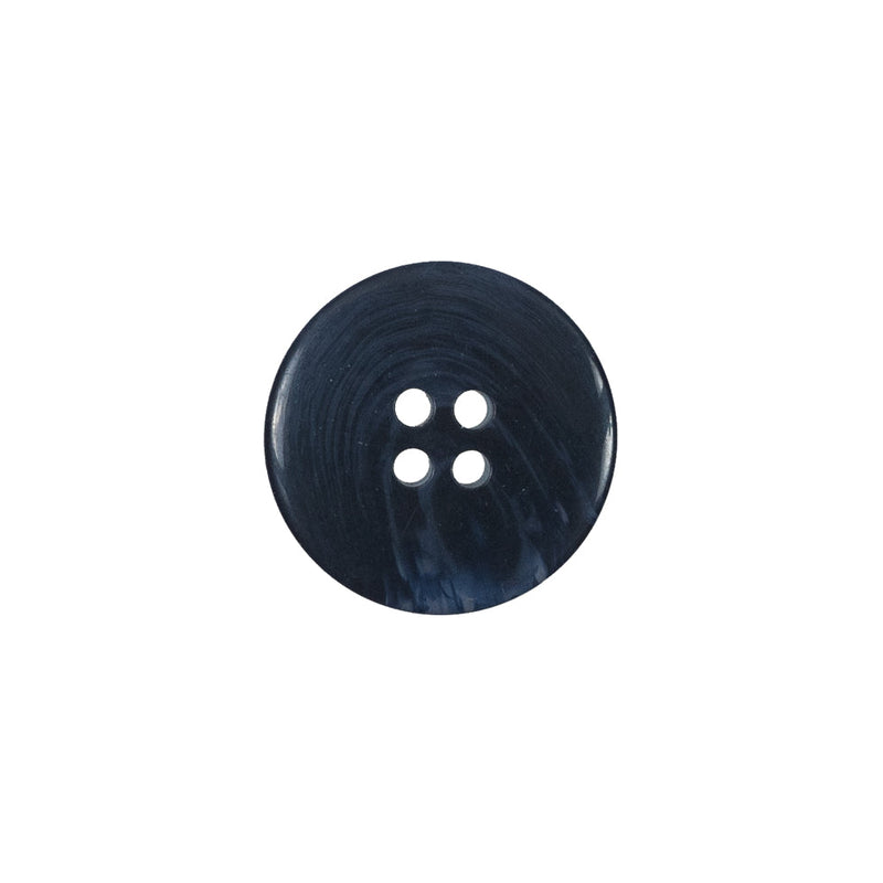 Indigo 4-Hole Plastic Button - 24L/15mm