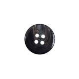 Gray Swirl 4-Hole Plastic Button - 24L/15mm