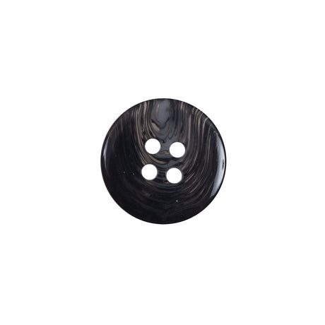 Gray Swirl 4-Hole Plastic Button - 24L/15mm