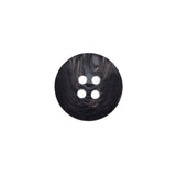 Gray Swirl 4-Hole Plastic Button - 24L/15mm