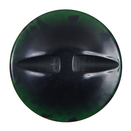 Green Self Shank Plastic Button - 54L/34mm