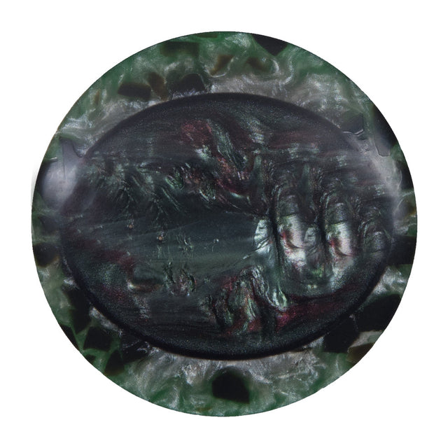 Green Self Shank Plastic Button - 54L/34mm