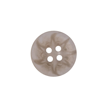 Beige Plastic 4-Hole Button - 28L/18mm