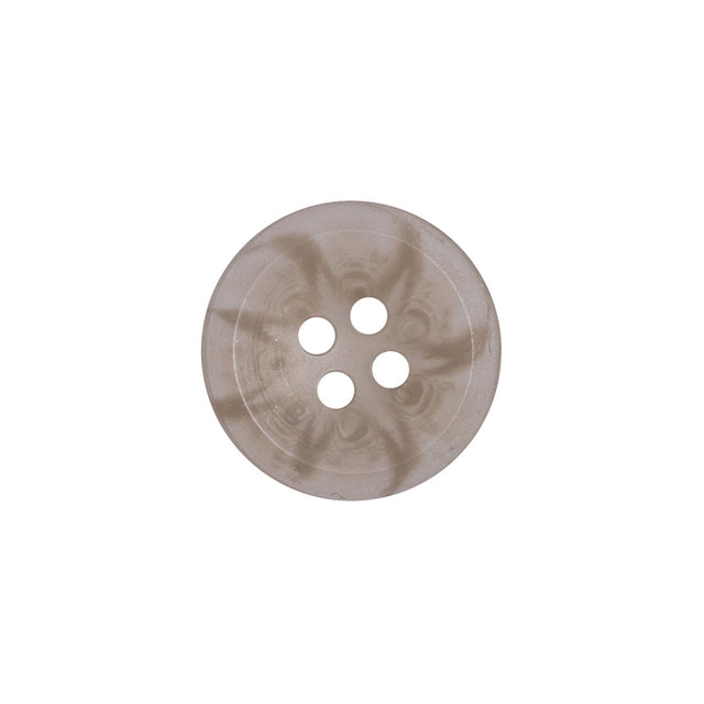 Beige Plastic 4-Hole Button - 28L/18mm
