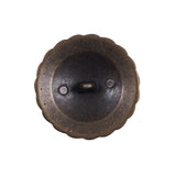 Italian Antique Gold Metal Shank Back Button - 40L/25.5mm
