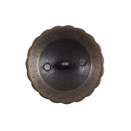 Italian Antique Gold Metal Shank Back Button - 40L/25.5mm