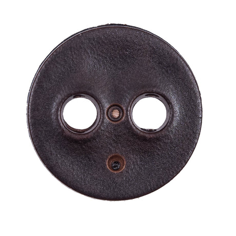 Dark Brown 2-Hole Painty Waist Plastic Button - 44L/28mm