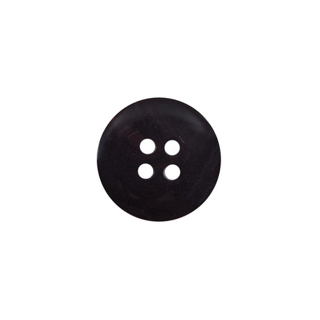 Dark Brown 4-Hole Plastic Button - 24L/15mm