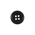 Dark Brown 4-Hole Plastic Button - 24L/15mm