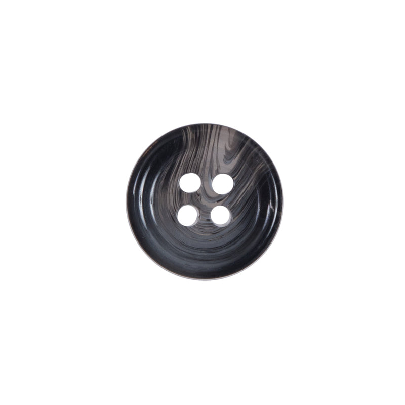 Gray Plastic 4-Hole Button - 24L/15mm