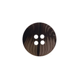 Brown Plastic 4-Hole Button - 28L/18mm
