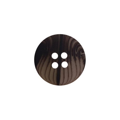 Brown Plastic 4-Hole Button - 28L/18mm
