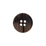 Brown Plastic 4-Hole Button - 28L/18mm