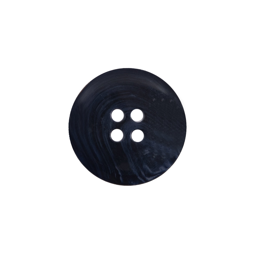 Navy Blue Plastic 4-Hole Button - 32L/20mm