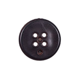 Brown Plastic 4-Hole Button - 36L/23mm