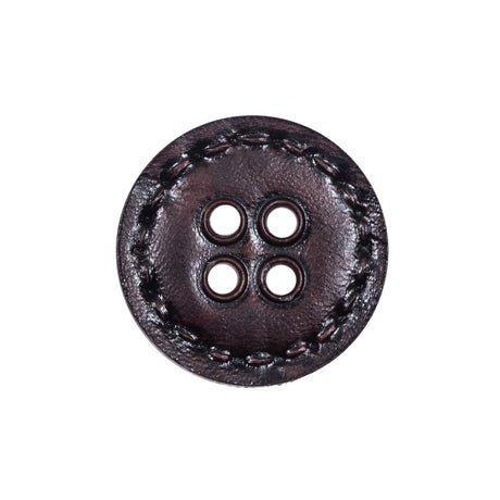 Brown Plastic 4-Hole Button - 36L/23mm