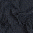Black and Navy Quilted Brocade