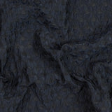 Black and Navy Quilted Brocade