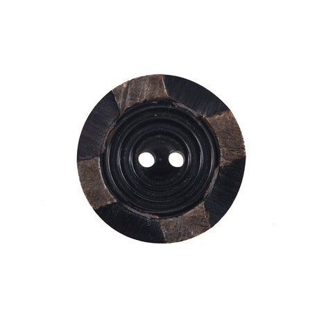 Brown Horn 2-Hole Button - 36L/23mm