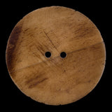 Carved Natural Bone Button - 60L/38mm