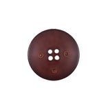 Italian Light Brown Faux Leather Button - 30L/19mm