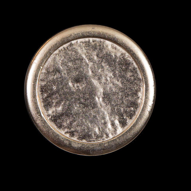 Italian Gold Hammerred Metal Shank Back Button - 44L/28MM